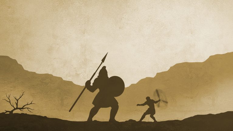 Symbolbild David gegen Goliath Symbolbild David gegen Goliath
