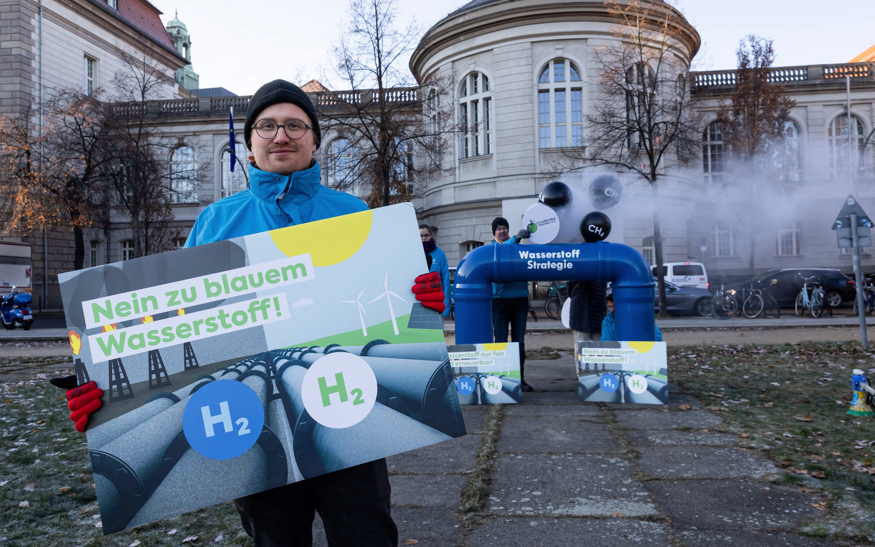 Klimareferent Kasimir Buhr sagt nein zu blauem Wasserstoff.