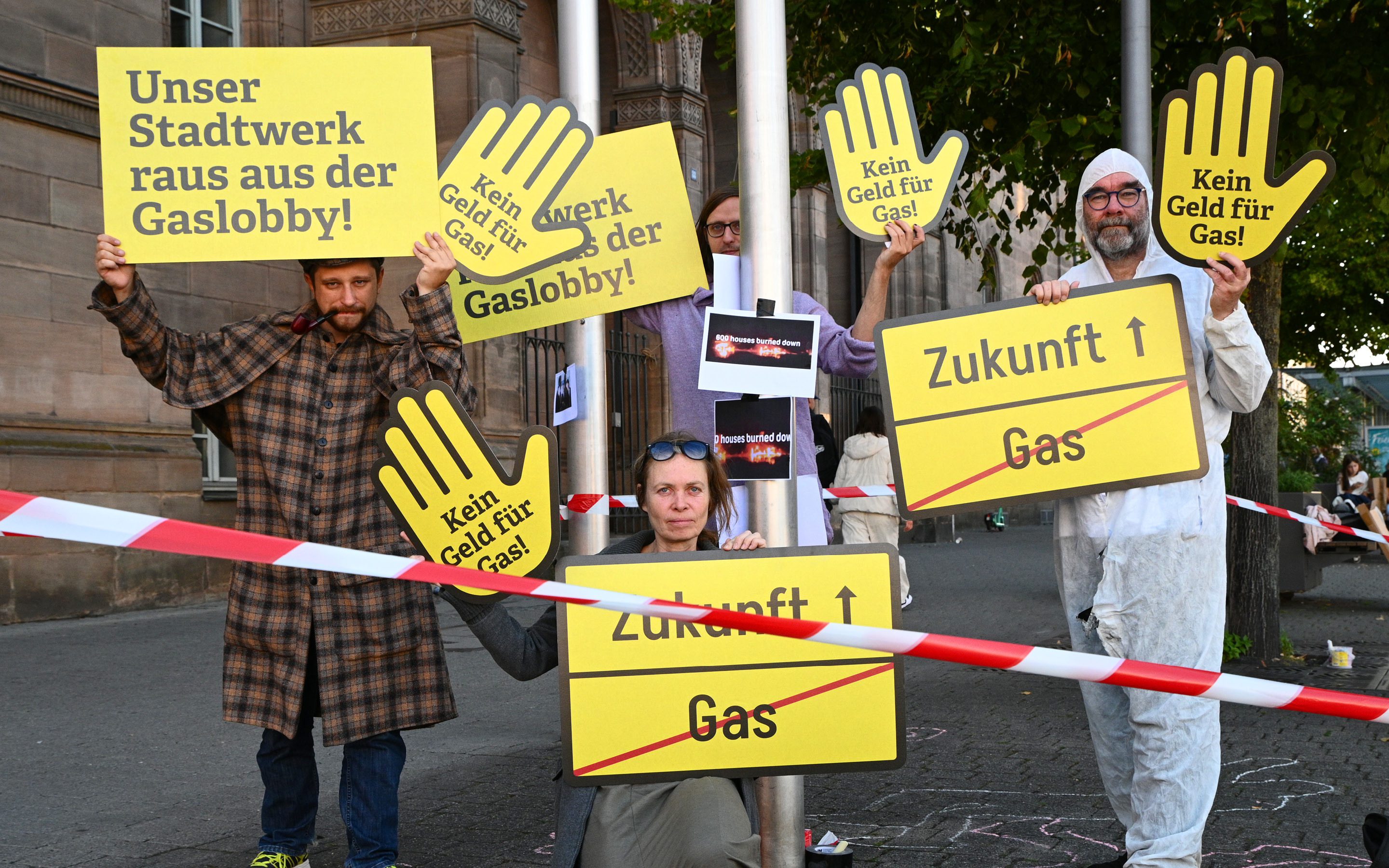 Aktion Stadwerke raus aus der Gaslobby