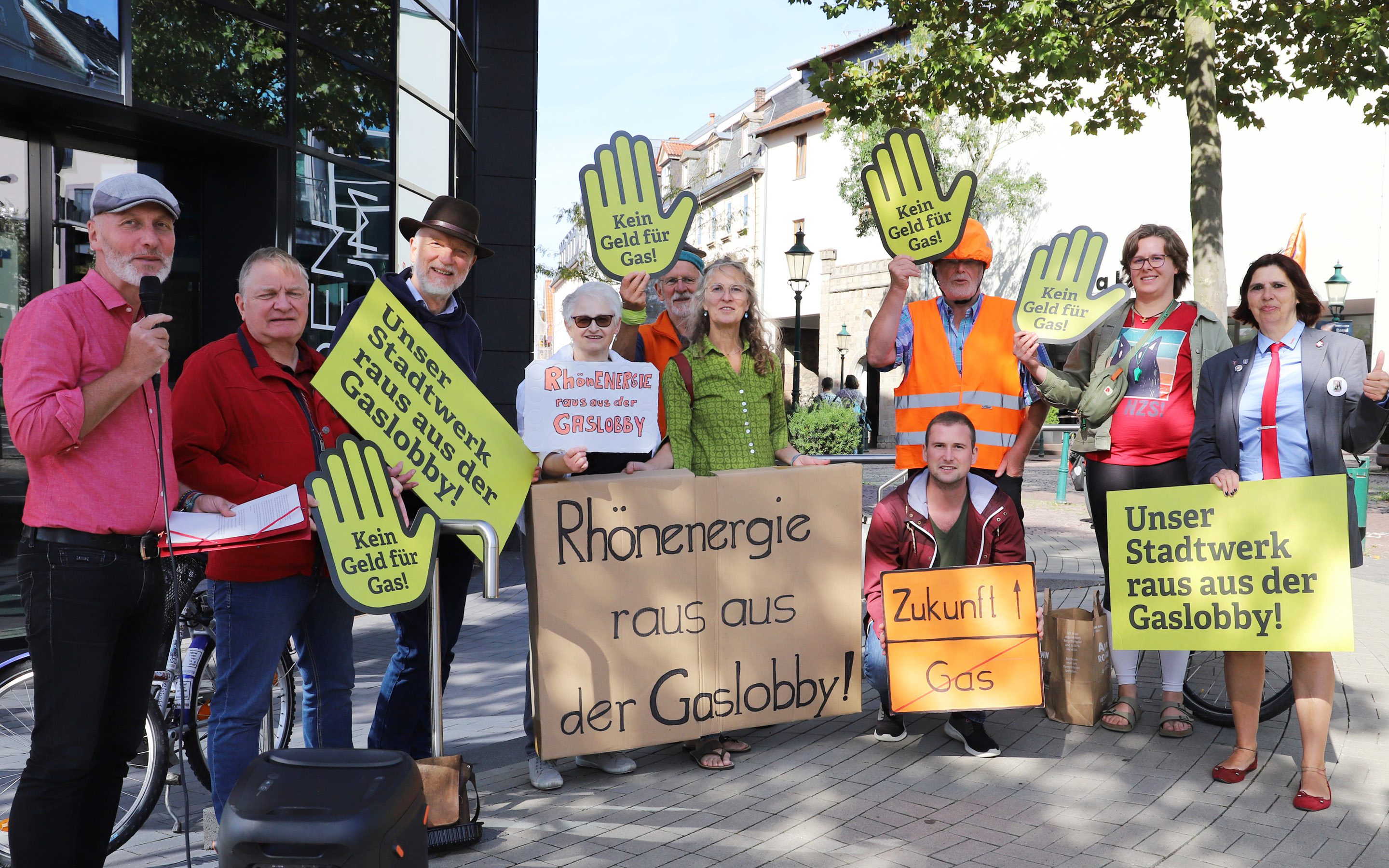Aktion Stadtwerke raus aus der Gaslobby Fulda